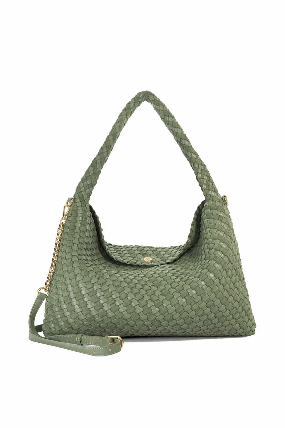 Dune London Dune London Women's 'Deliberate L' Shoulder Bag in Green - 1