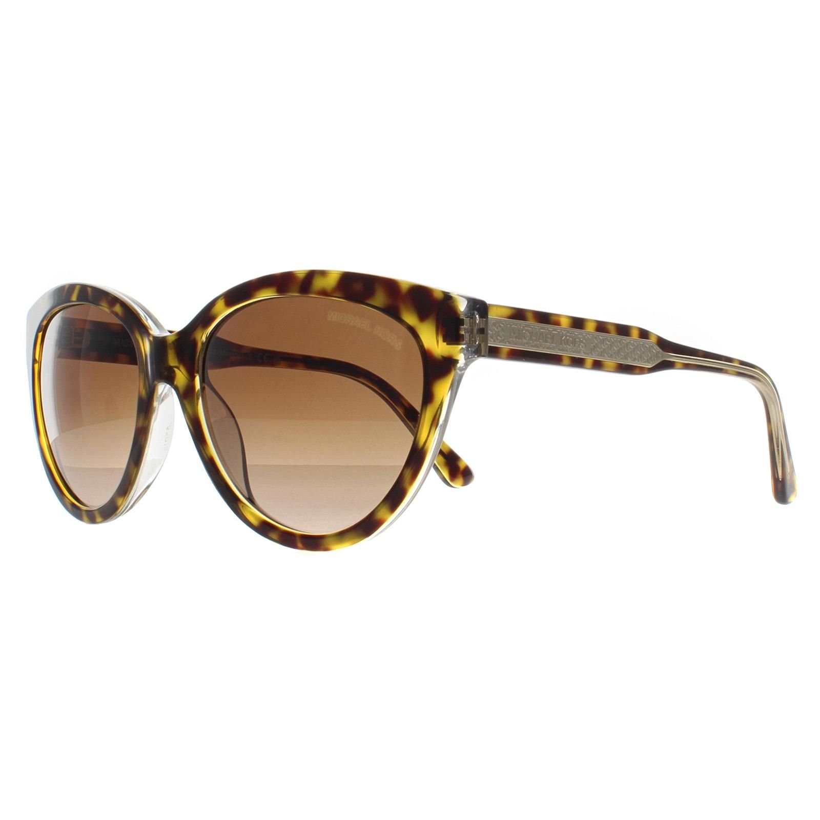 Michael Kors Michael Kors Women's Cat Eye Dark Tortoise on Clear Brown Gradient MK2158 - 2