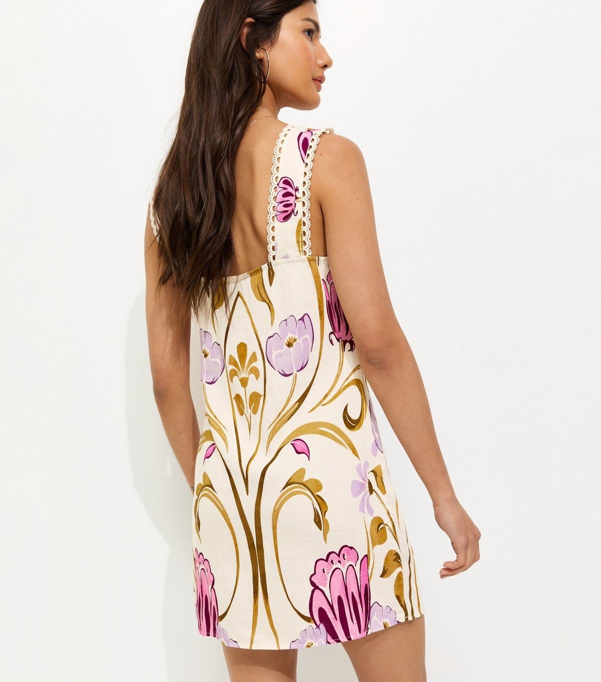 New Look Women's Cream Botanical Cami Mini Dress New Look - 4