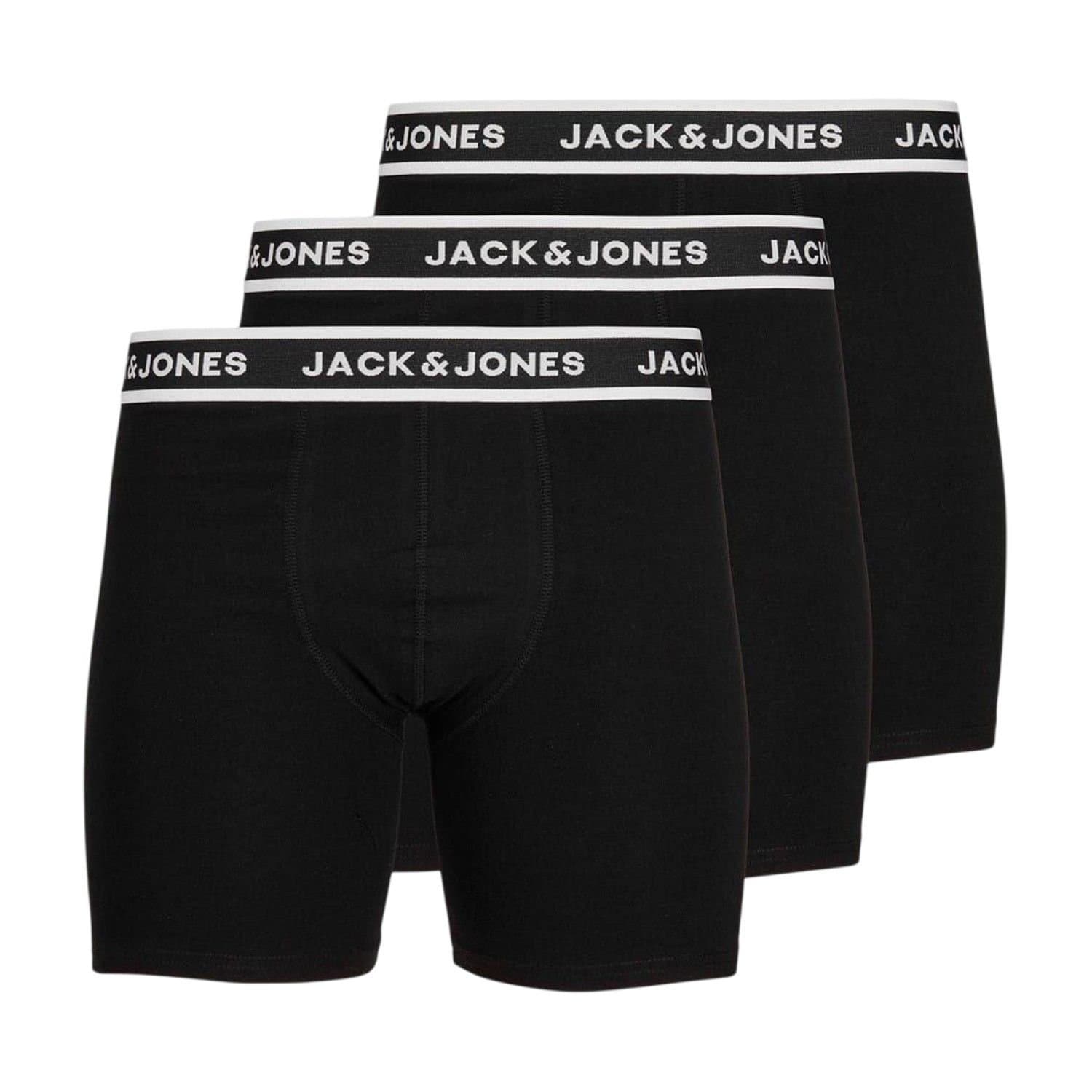 jack & jones Jack & Jones Men's Plus Boxer Briefs (Pack of 3) in Black