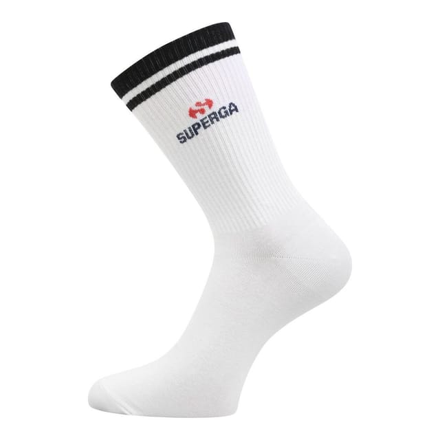 Superga Superga Men's Ribbed Knitted Socks (Pack of 3) in White - 3