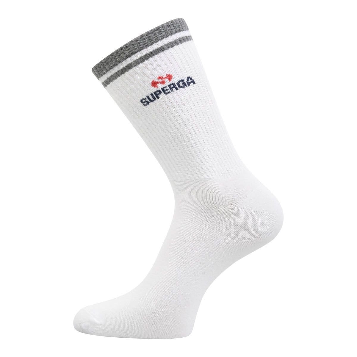 Superga Superga Men's Ribbed Knitted Socks (Pack of 3) in White - 4