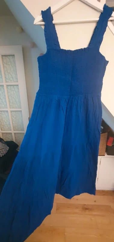 New Look New with tags New Look royal blue ruched maxi dress size 14