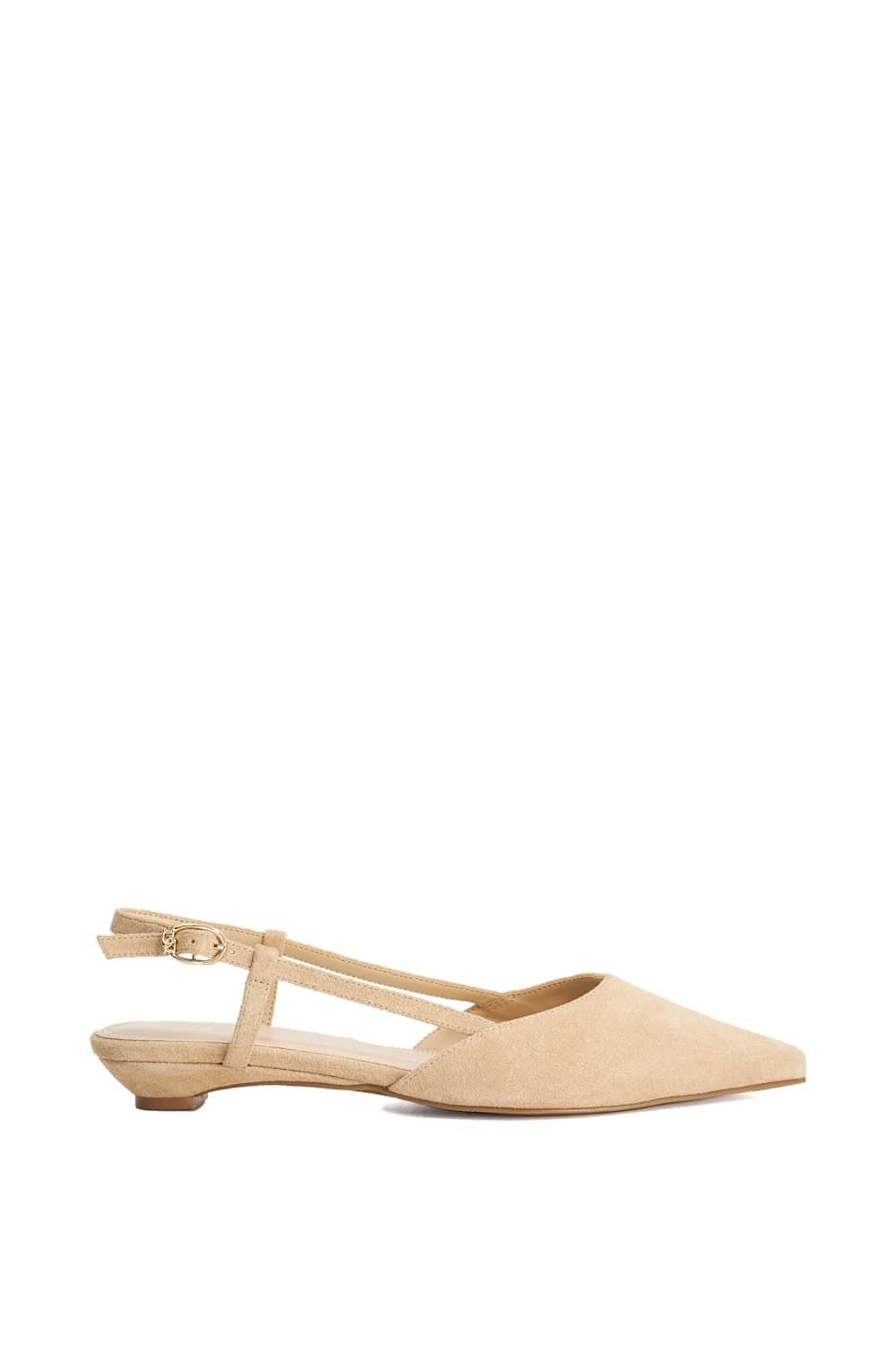 Dune London Dune London Women's 'Homie' Suede Ballet Pumps in Natural