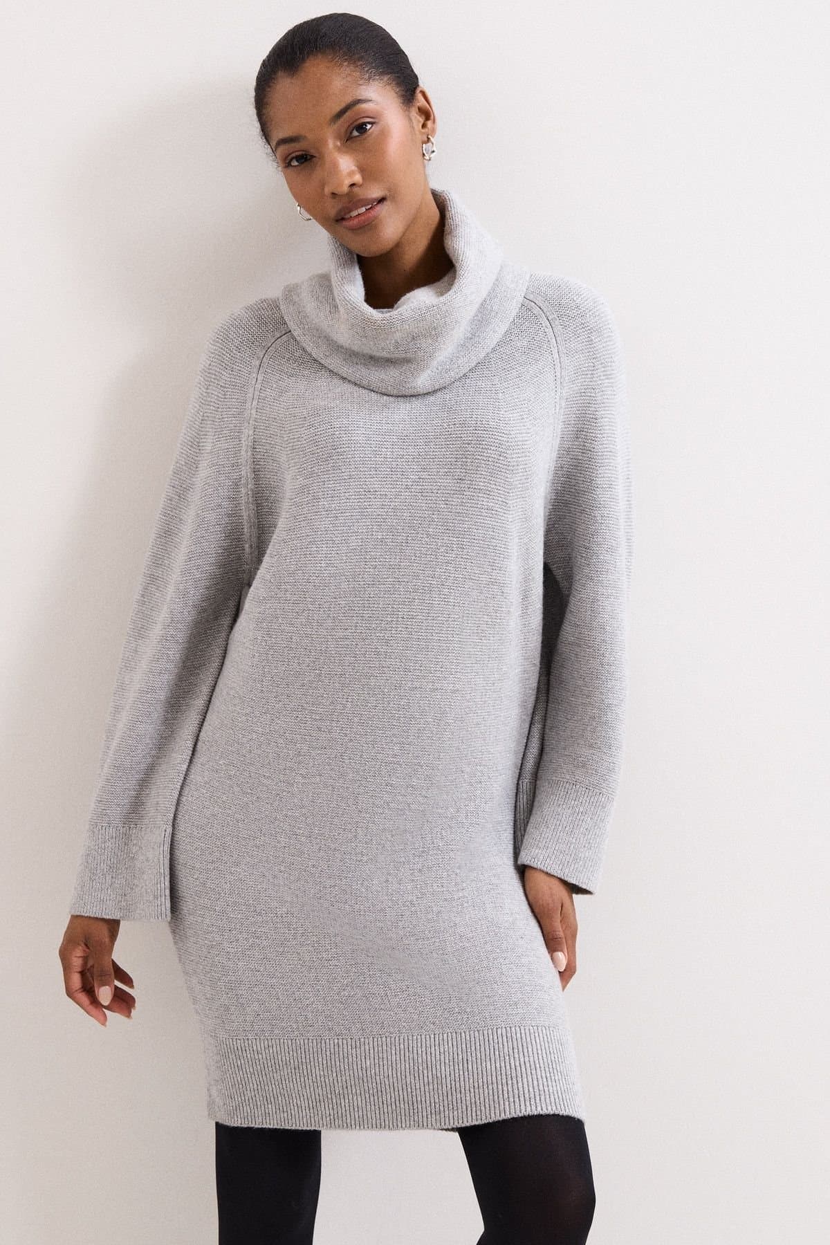 Phase Eight Phase Eight Women's Dahlie Lurex Dress in Metallic Silver