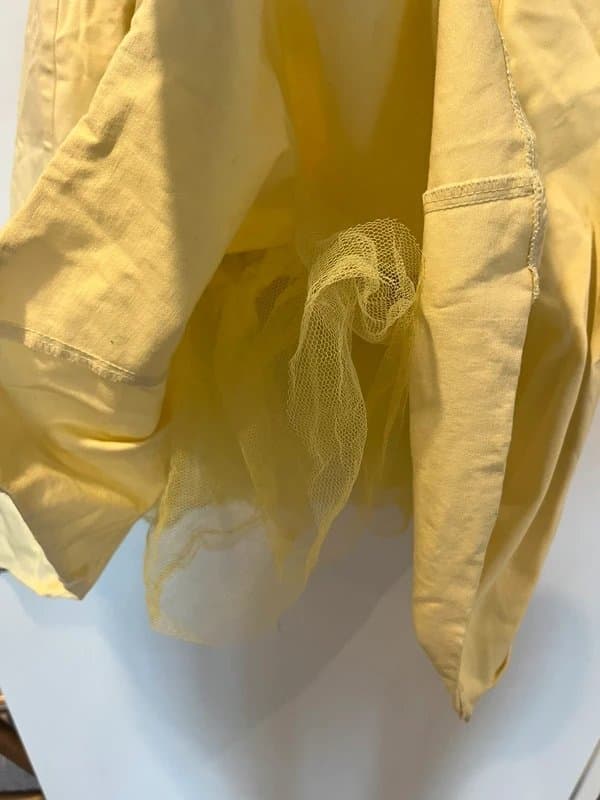 New Look New Look butter yellow pastel ribbon bow tie bandeau strapless a line midi dress