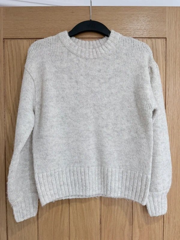 New Look Cream Glittery Knitted Jumper