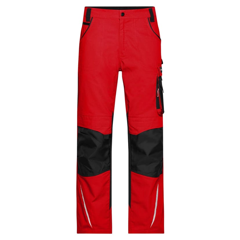 James and Nicholson James and Nicholson Men's Work Trousers in Red - 1