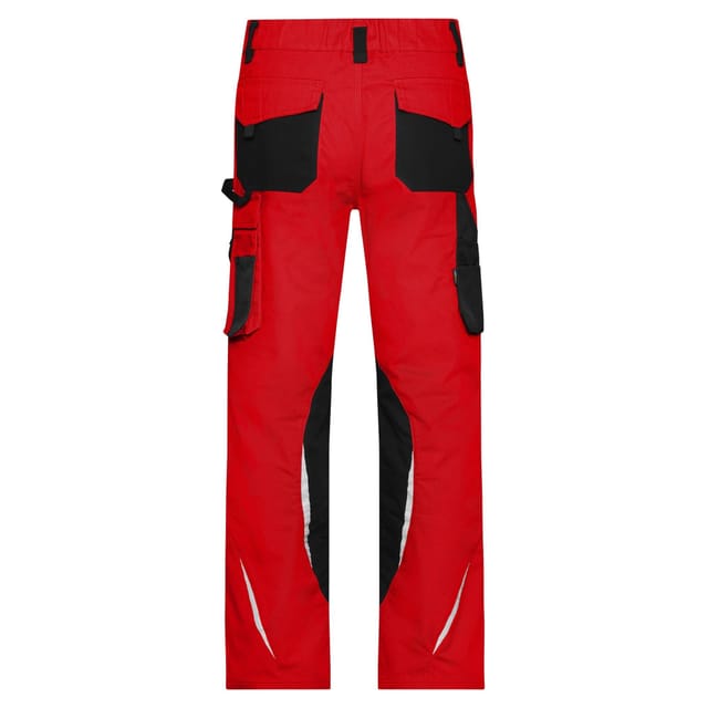 James and Nicholson James and Nicholson Men's Work Trousers in Red - 2