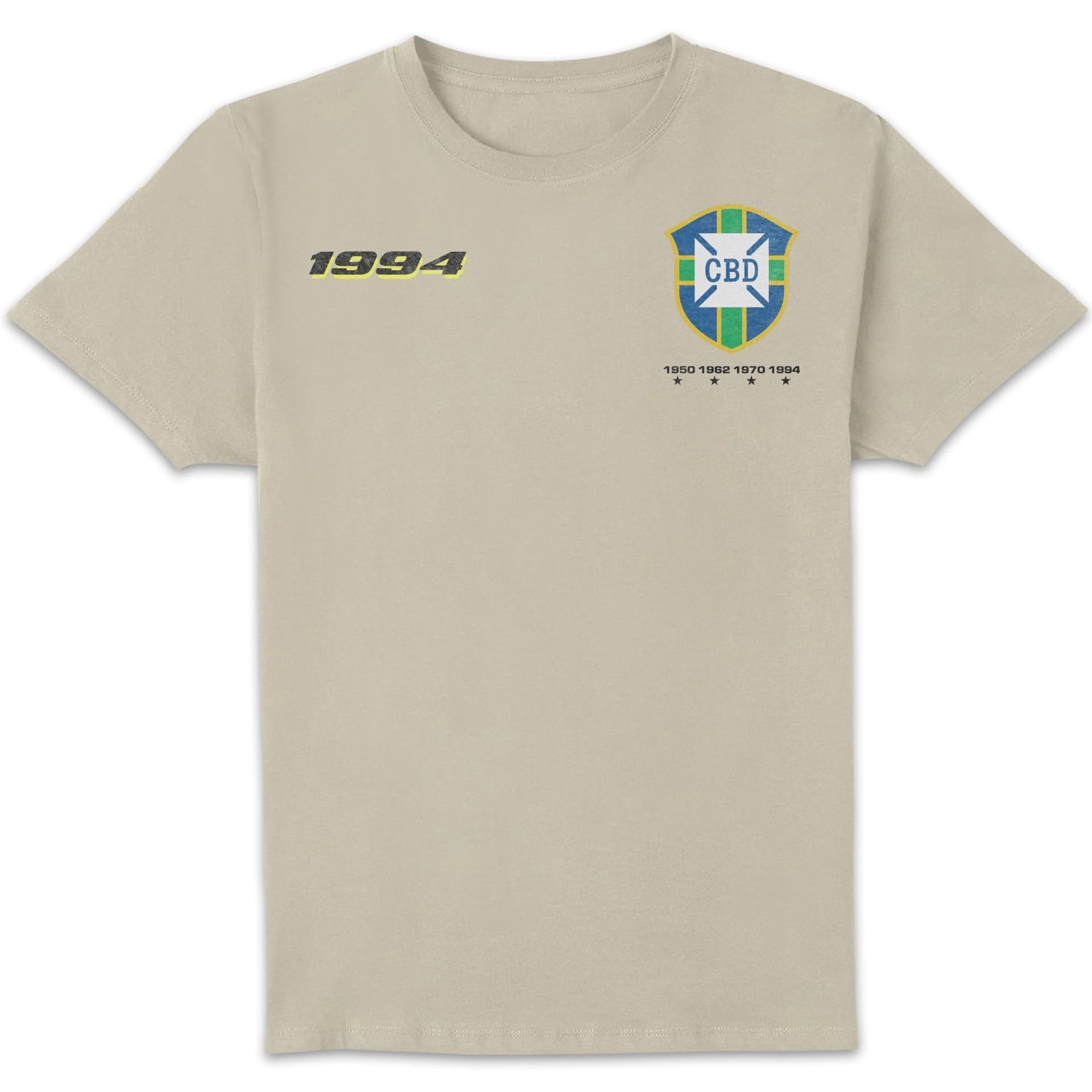 Toffs Football Toffs Football Men's Retro Soccer Football T-Shirt - Cream