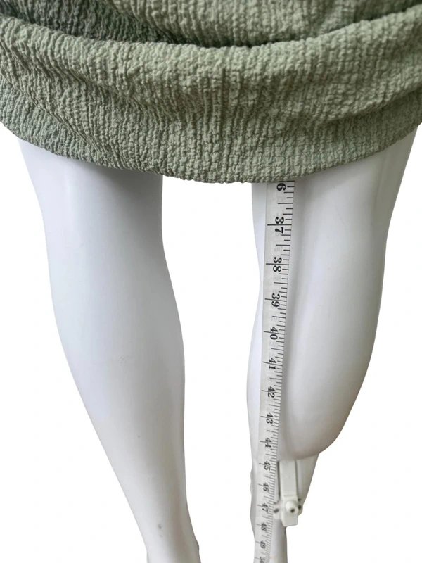 PrettyLittleThing Pretty Little Thing Bodycon Dress Size 8 Sage Ruched Women NEW EU 36 RRP £28 - 1