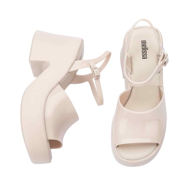 Melissa Shoes Melissa Shoes Women's Lina Jelly Platform Heels in Beige - 3