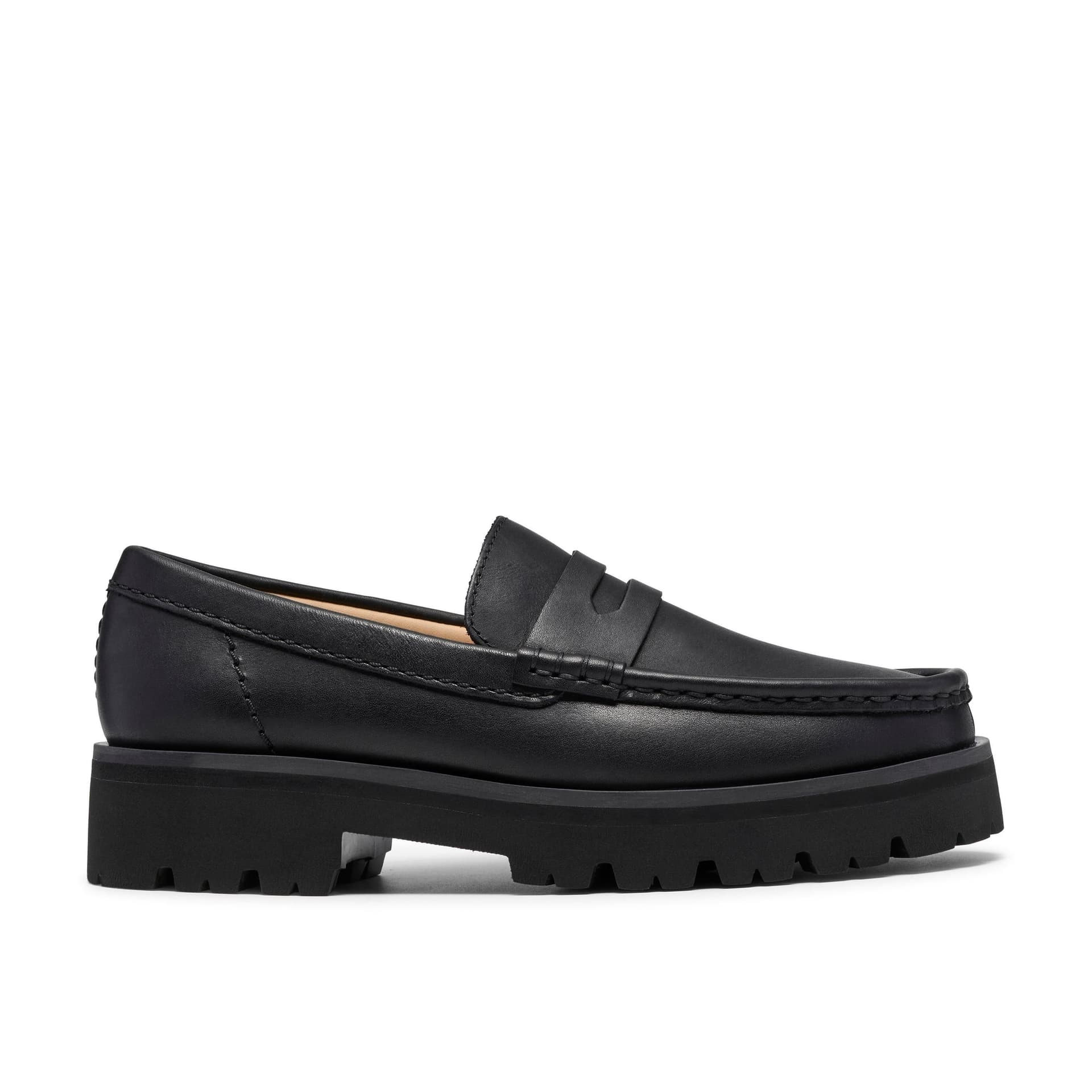 Clarks Clarks Women's Yukoner Penny Black Leather Loafers