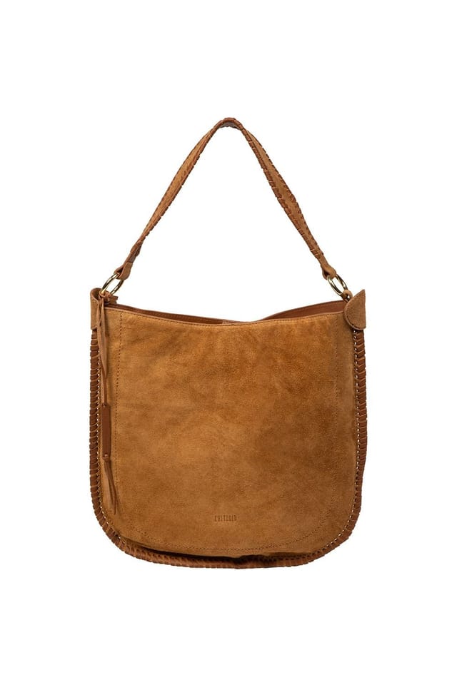 Cultured London Cultured London Women's 'Bonnie' Leather Shoulder Bag in Tan - 2