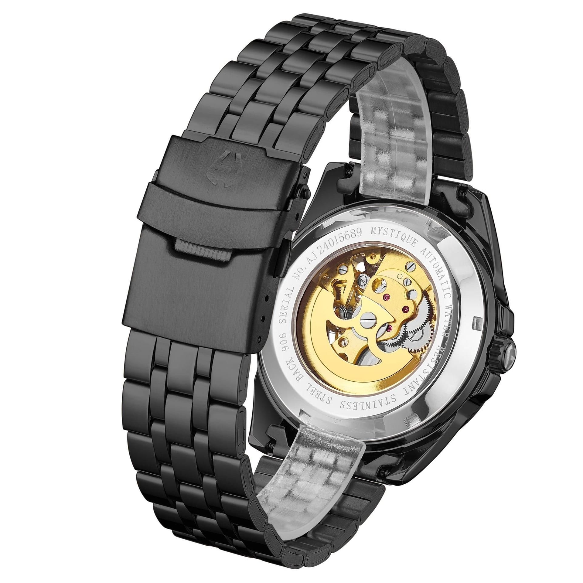 Anthony James Anthony James Men's Hand Assembled Mystique Automatic Black - 4