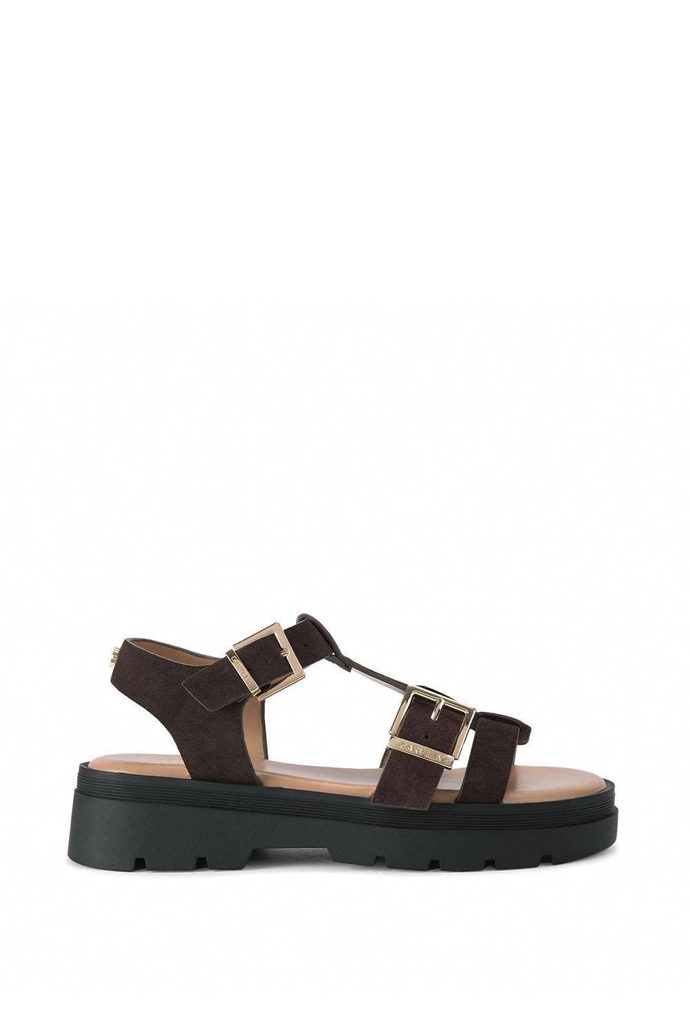 Carvela Carvela Women's 'Bormio Sandal' Fabric Sandals in Brown - 4