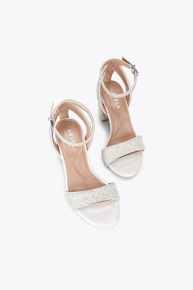 Carvela Carvela Women's 'Kianni Wide Fit' Fabric Heels in White - 2