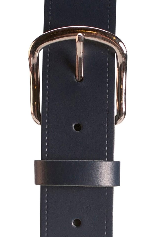 Hawkdale Hawkdale Men's 1.25" Genuine Leather Belt in Navy - 2