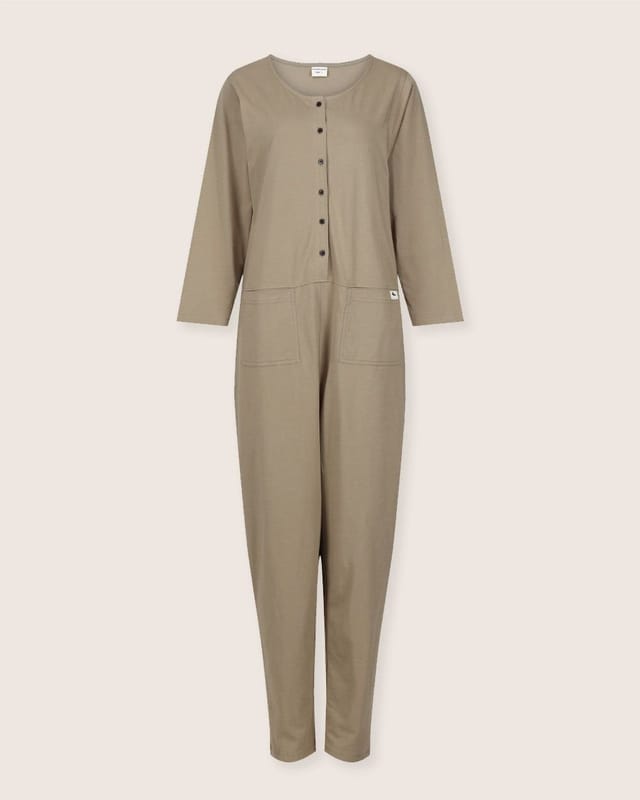 Turtledove London Turtledove London Women's Mila Stone Long Sleeve Jumpsuit - 2