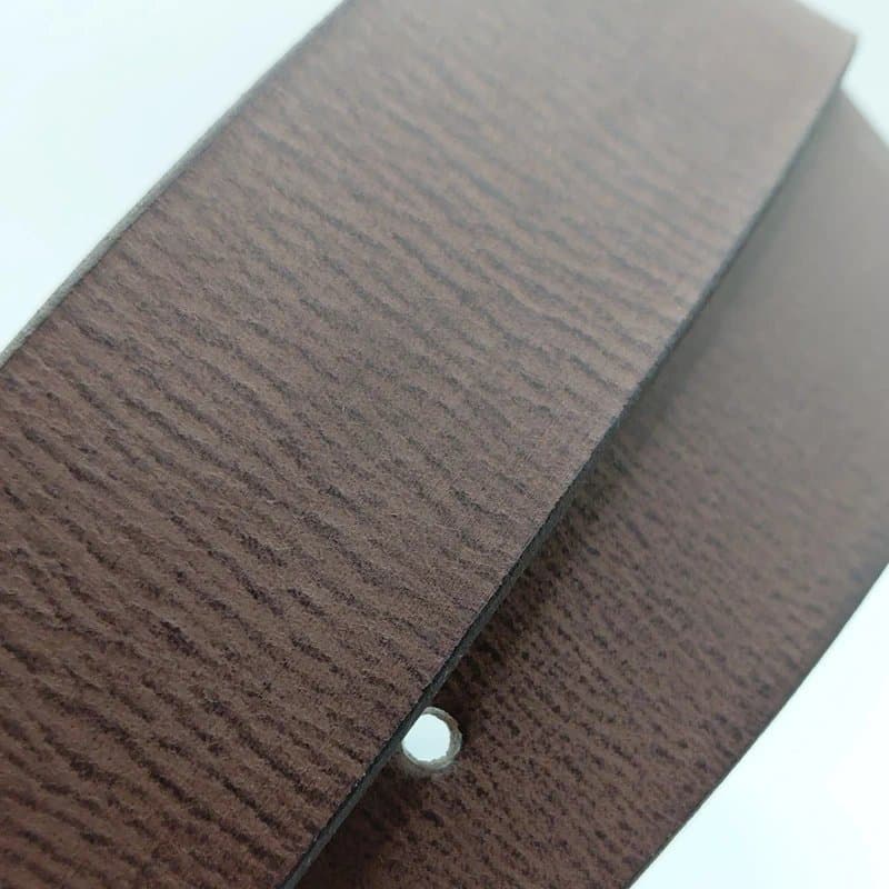 Austin Jones Brown Thick Leather Belt Size 44"-48" Silver Coloured Buckle Made in England XXL