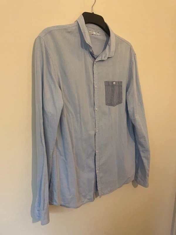 Bershka Mens light blue shirt