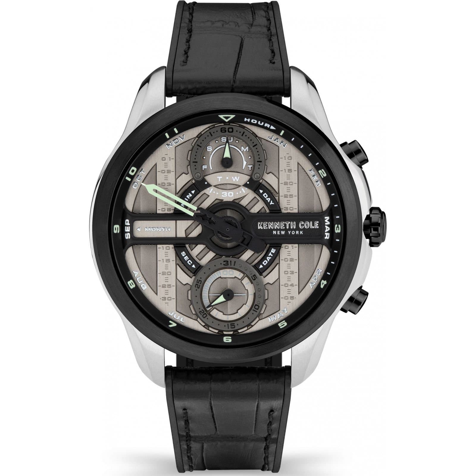 Kenneth Cole Kenneth Cole Men's KCWGO2125504 Classic 44mm Quartz Watch in Black