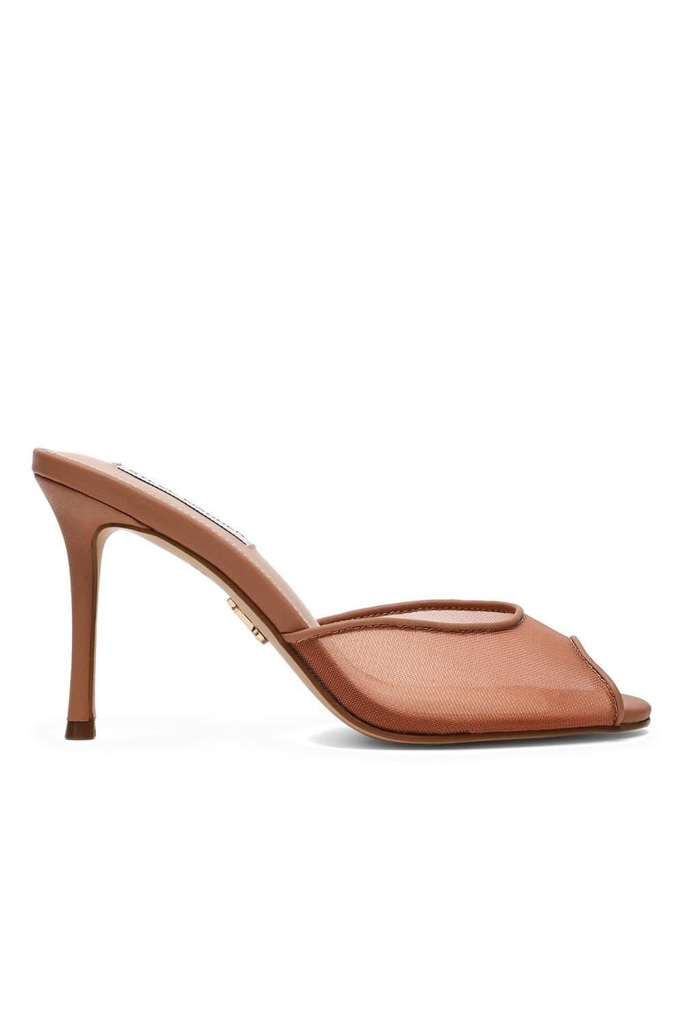 Steve Madden STEVE MADDEN Women's 'Rollout Tan Mesh' Heels