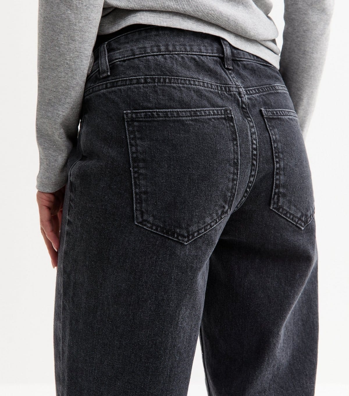 New Look Women's Maternity Black Over Bump Adalae Wide Leg Jeans New Look - 4