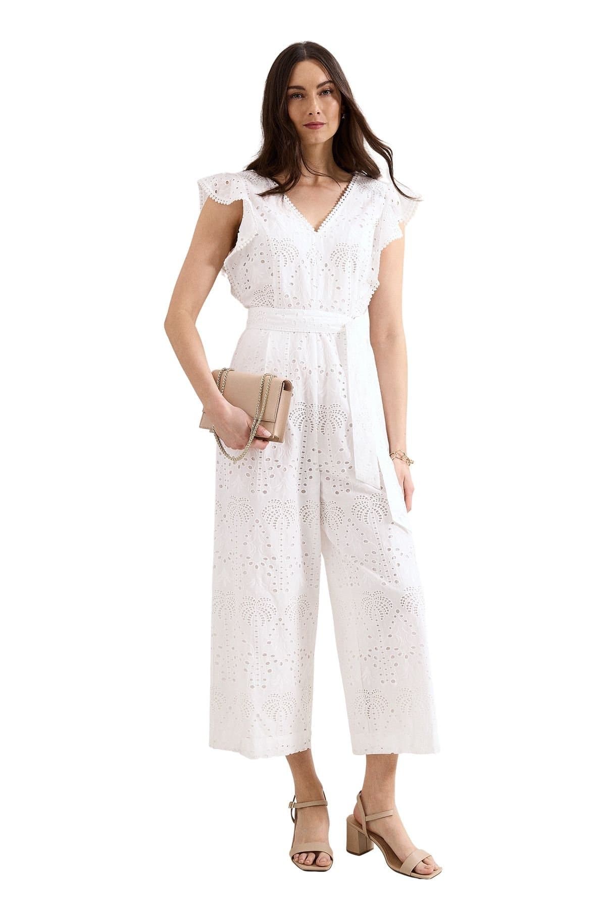 Phase Eight Phase Eight Women's Talulah Jumpsuit in White