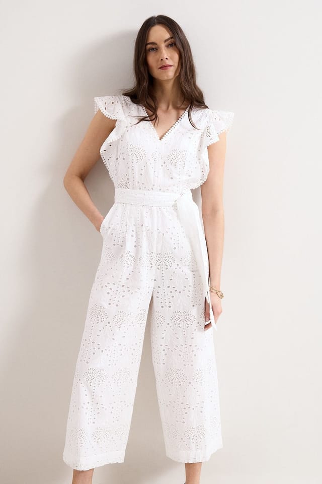Phase Eight Phase Eight Women's Talulah Jumpsuit in White - 3