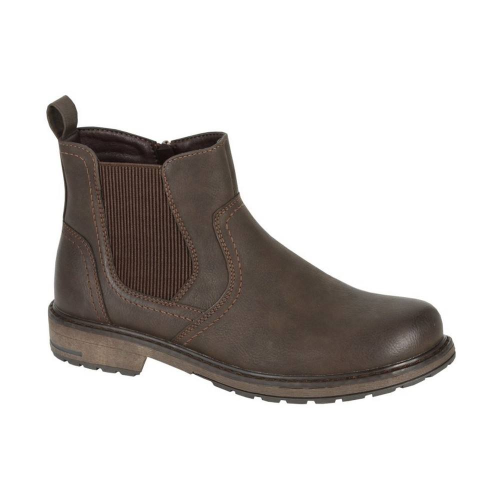 Route 21 Route 21 Men's Chelsea Boots in Dark Brown - 3