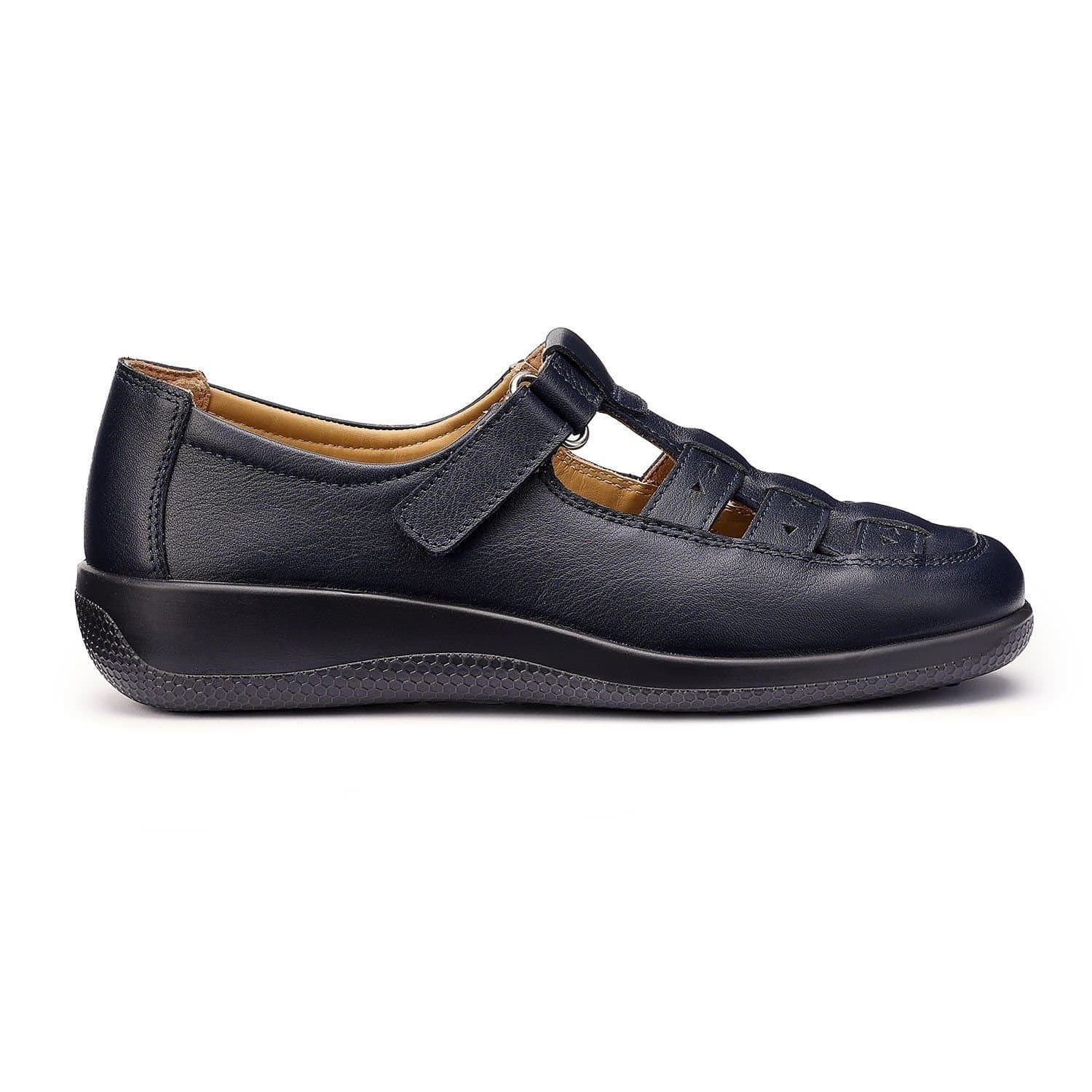 Hotter Hotter Women's Wide Fit 'Teagan' Fisherman Style Shoes in Navy