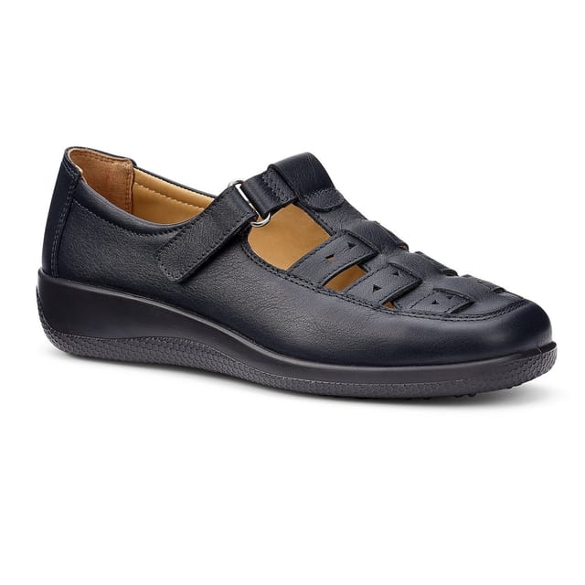 Hotter Hotter Women's Wide Fit 'Teagan' Fisherman Style Shoes in Navy - 2