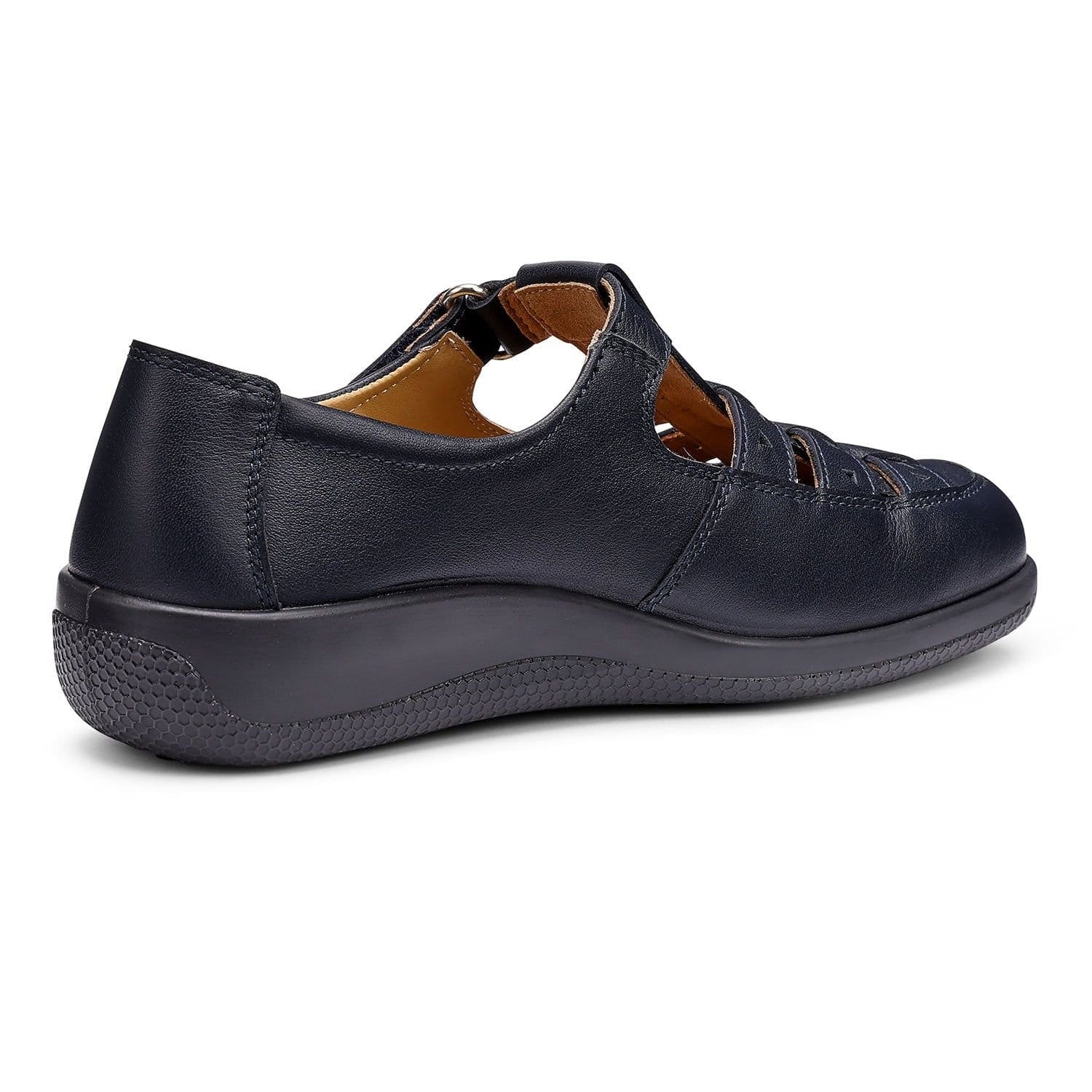 Hotter Hotter Women's Wide Fit 'Teagan' Fisherman Style Shoes in Navy - 4