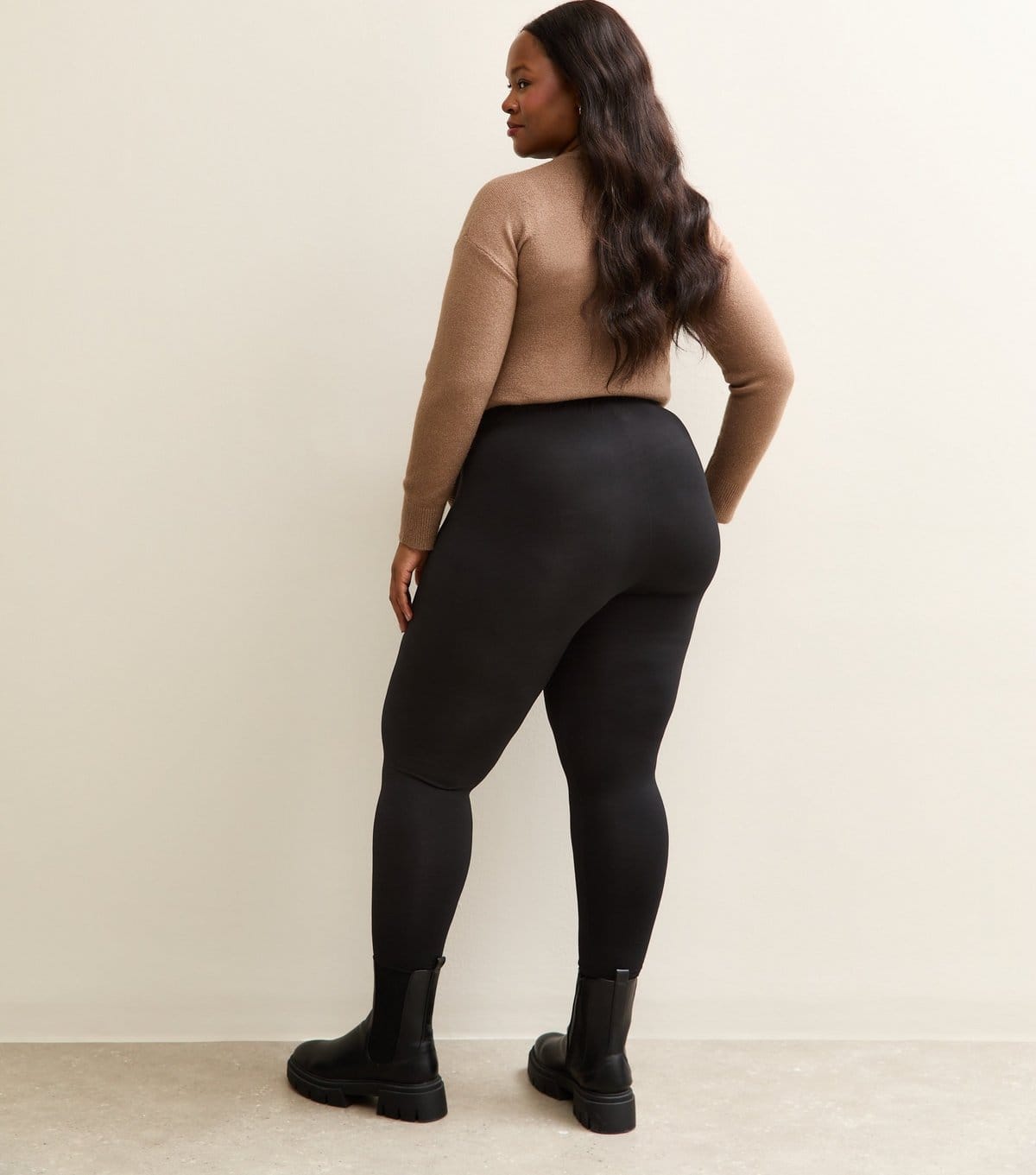 New Look Women's Curve 2 Pack Black Jersey Leggings New Look - 4