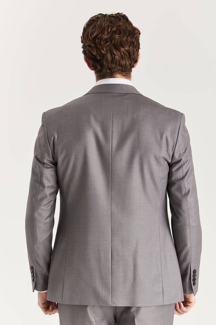 Paul Andrew Paul Andrew Men's Edward Blazer Tailored Fit Summer Suit Jacket in Grey - 4