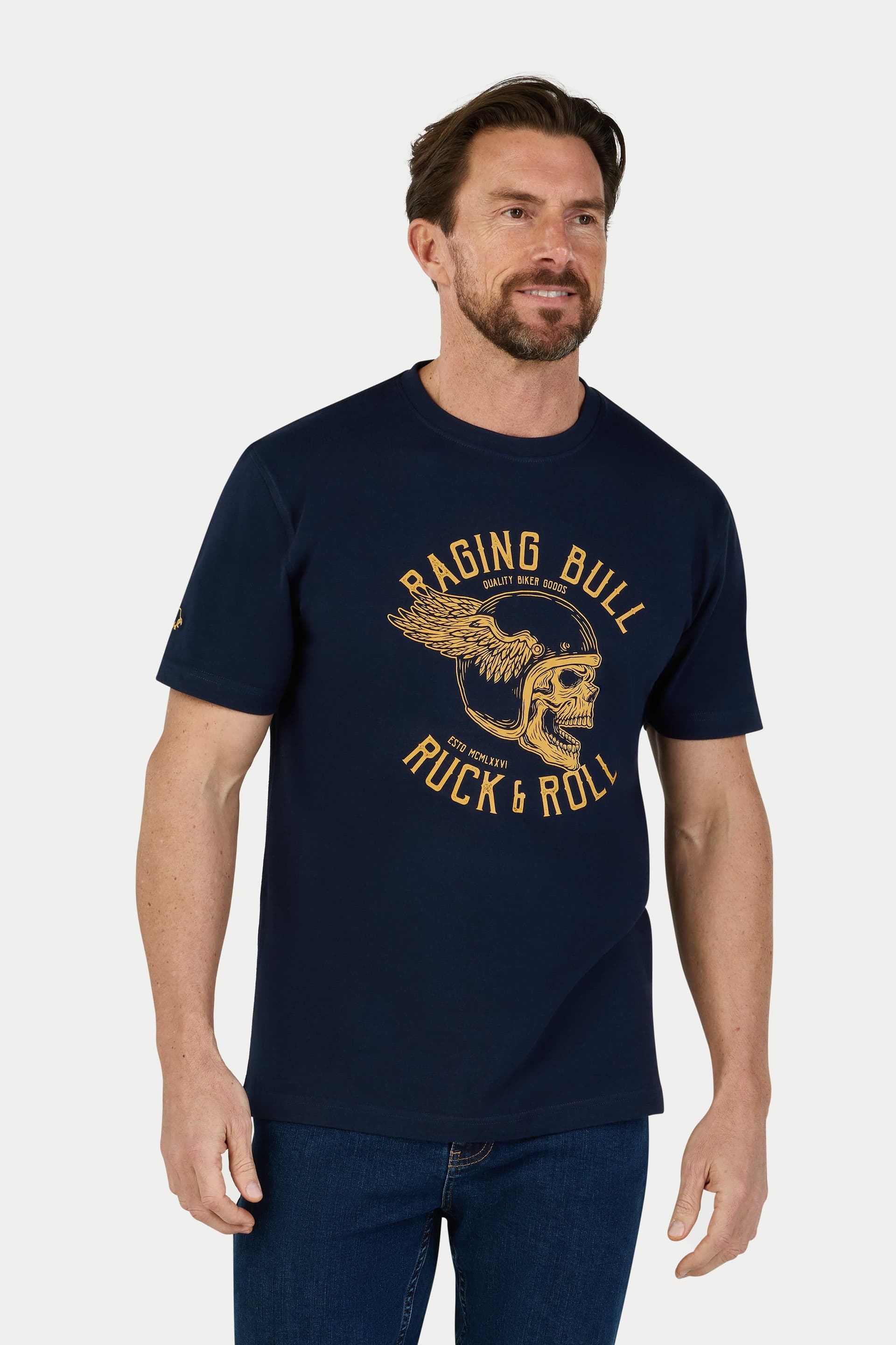 raging bull Raging Bull Men's Ruck & Roll T-Shirt in Navy