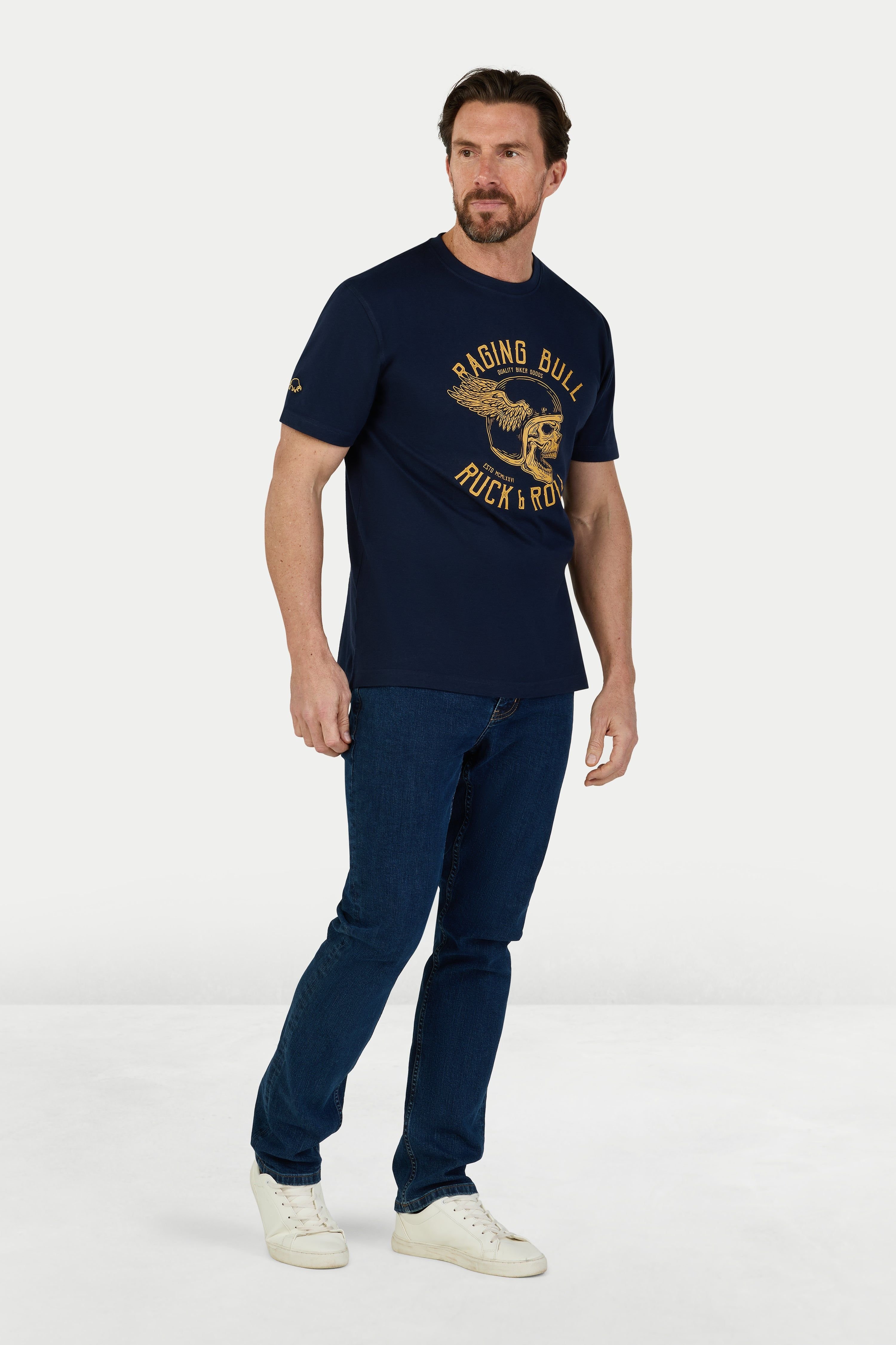 raging bull Raging Bull Men's Ruck & Roll T-Shirt in Navy - 2