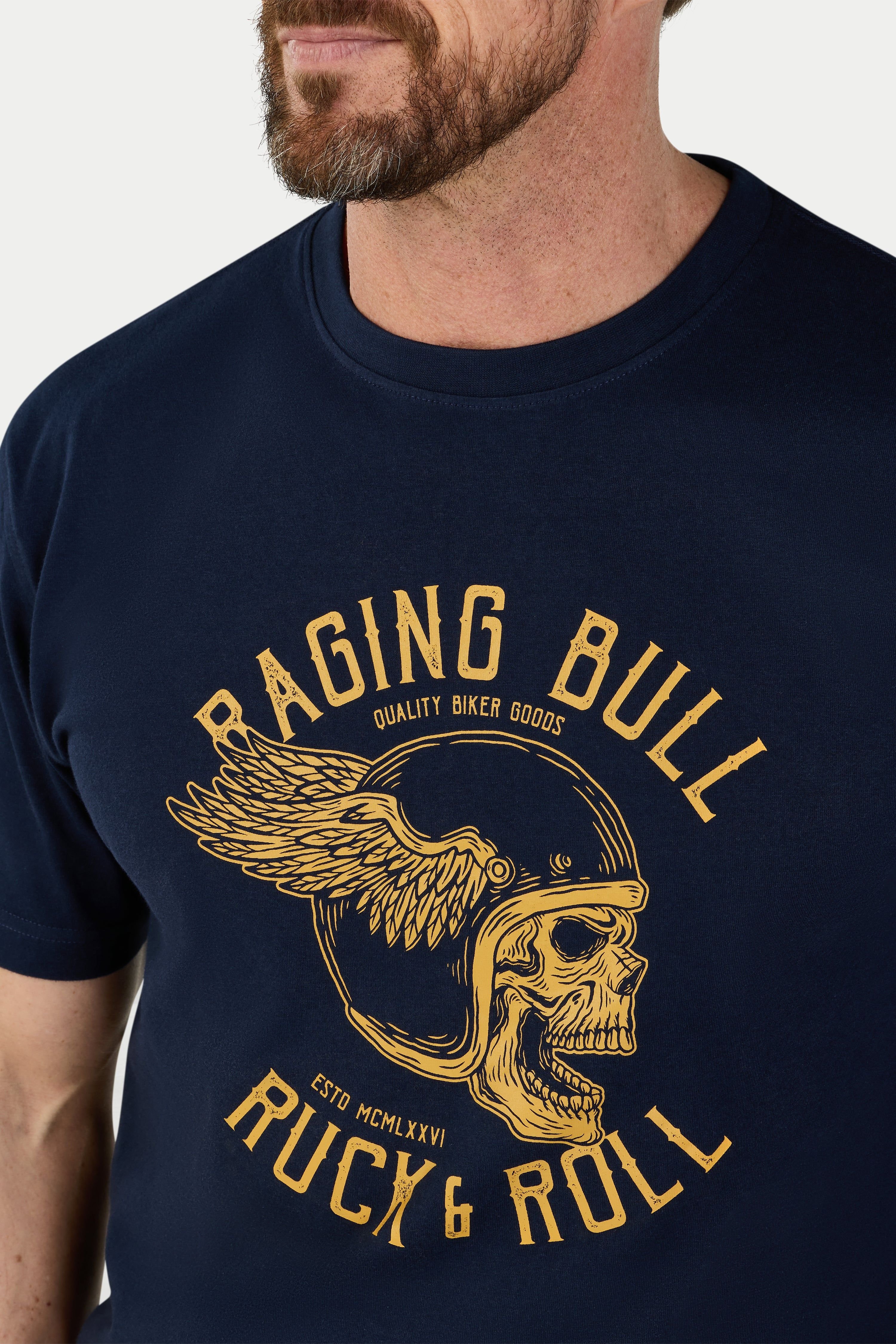 raging bull Raging Bull Men's Ruck & Roll T-Shirt in Navy - 3