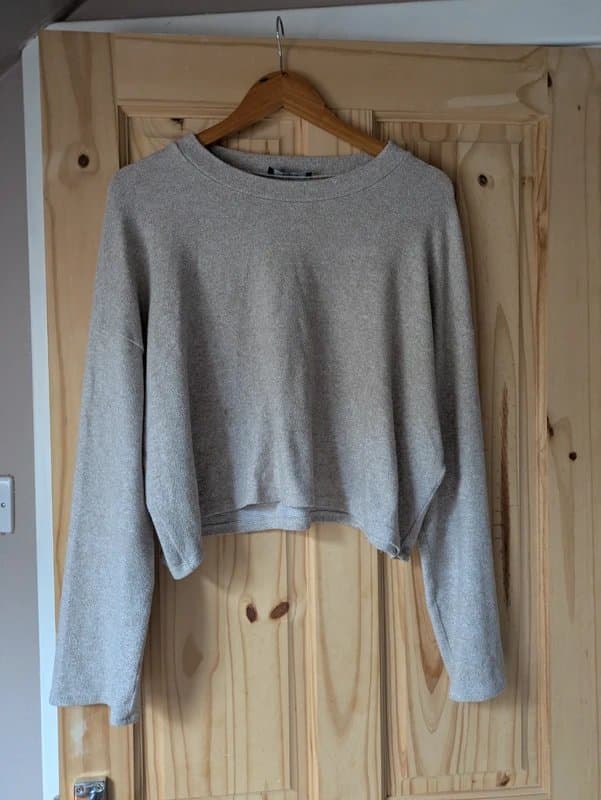 Bershka Light beige top