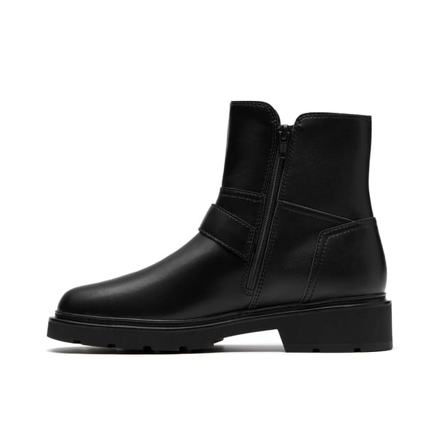 Clarks Clarks Women's Lauryl Bay Black Leather Ankle Boots - 2