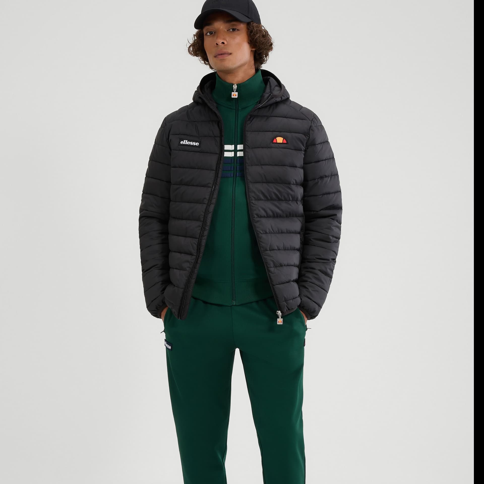 Ellesse Ellesse Men's Lombardy Padded Jacket in Charcoal
