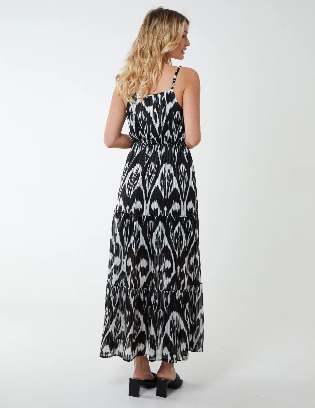Blue Vanilla Brushed Print Wrap Dress - 4