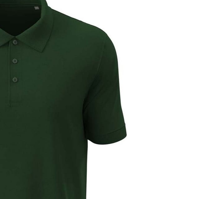 Stedman Stars Stedman Stars Men's Harper Cotton Polo in Bottle Green - 2