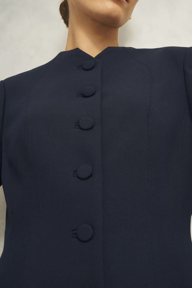 Hobbs London Hobbs London Women's Berkely Dress in Dark Navy - 3
