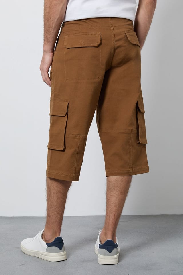 Maine Maine Men's Tobacco 3/4 Cotton Cargo Short - 3