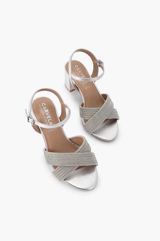 Carvela Carvela Women's 'Divine Block Wf' Sandals in Silver - 2