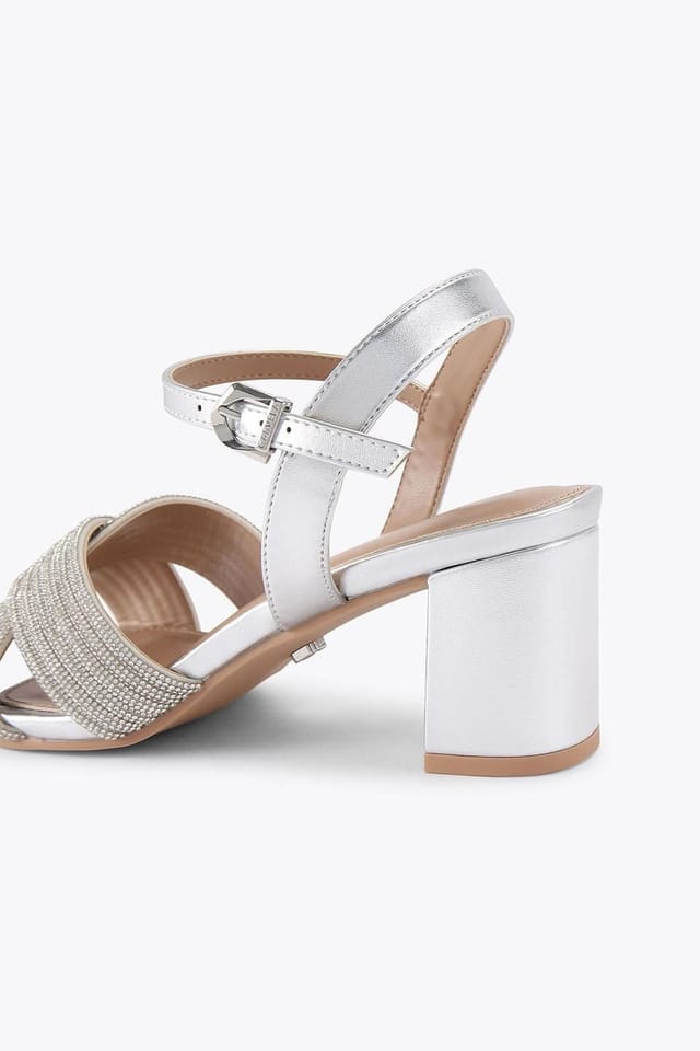 Carvela Carvela Women's 'Divine Block Wf' Sandals in Silver - 3