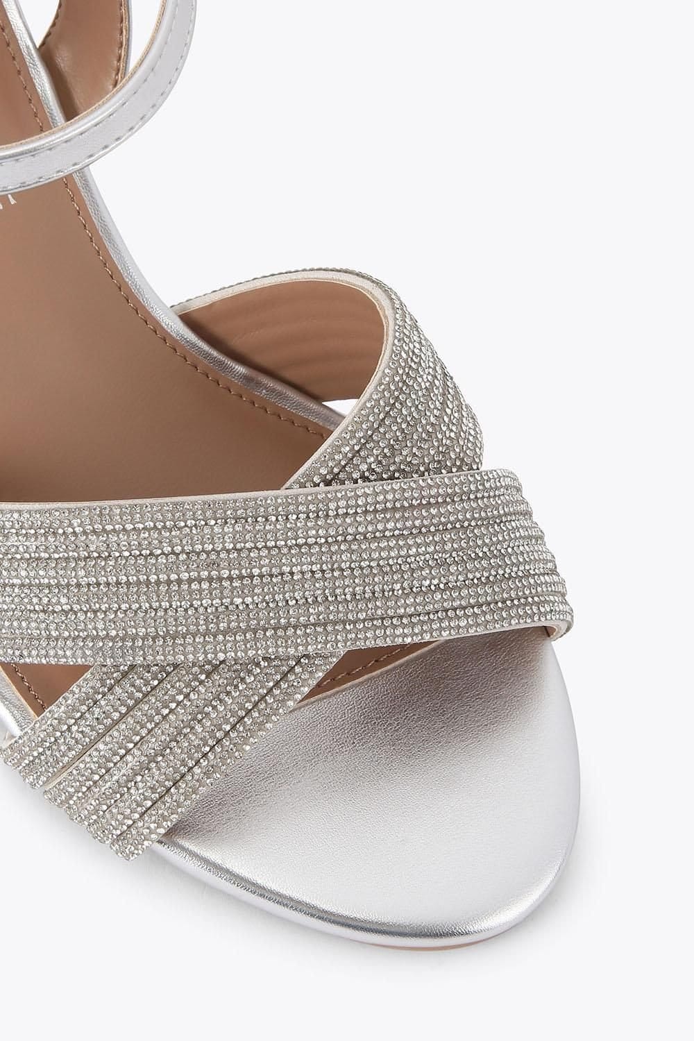 Carvela Carvela Women's 'Divine Block Wf' Sandals in Silver - 4