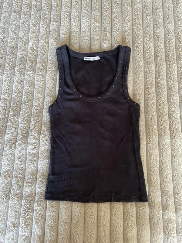 Bershka bershka studded tank top